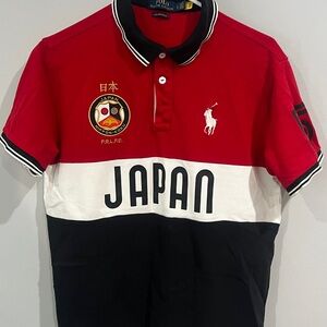 Polo by Ralph Lauren Red, White, and Black Japan Polo Shirt